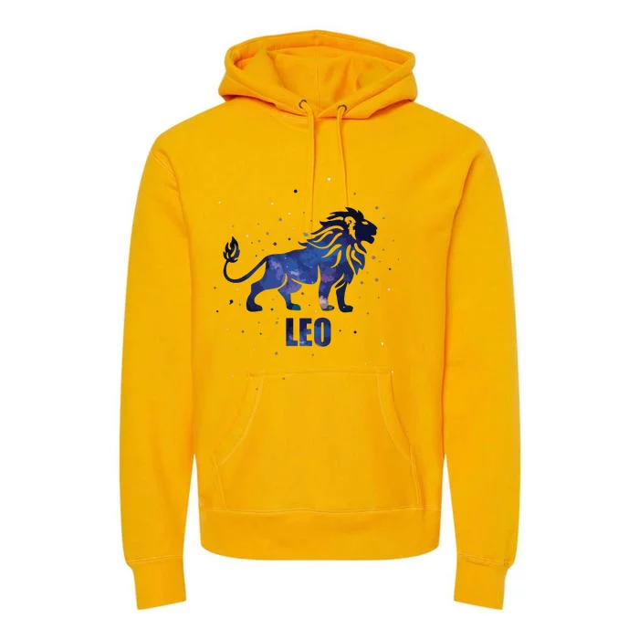 Leo Zodiac Sign Astrology Horoscope Premium Hoodie