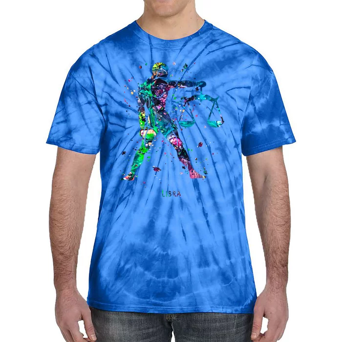 Libra Zodiac Sign Gift Tie-Dye T-Shirt