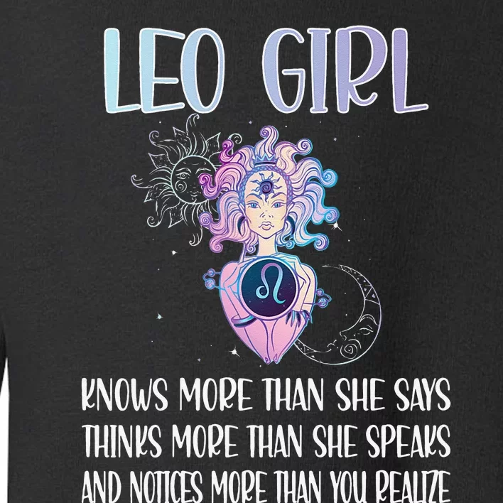 Leo Zodiac Sign Leo Horoscope Astrology July August Toddler Sweatshirt