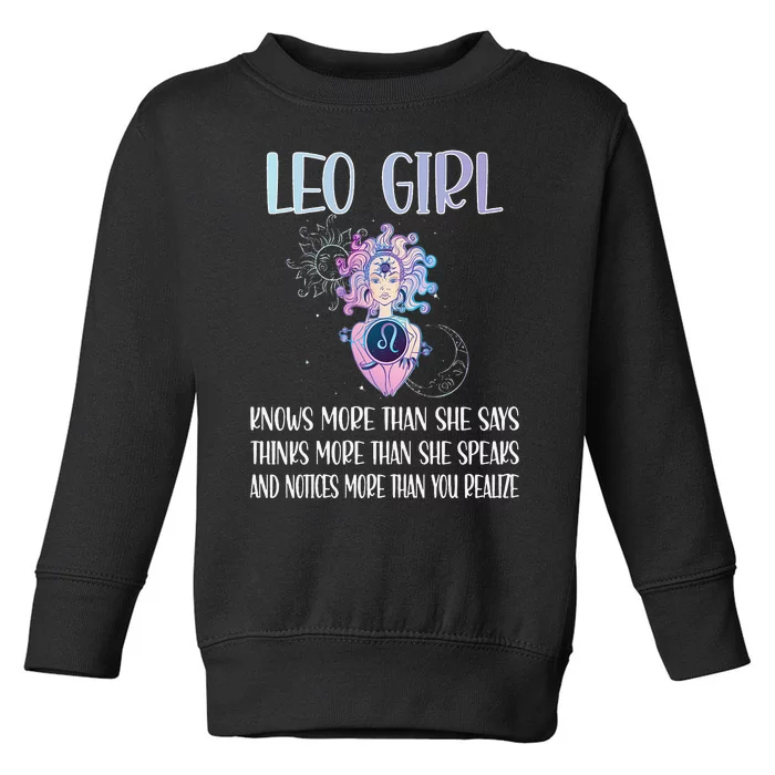 Leo Zodiac Sign Leo Horoscope Astrology July August Toddler Sweatshirt