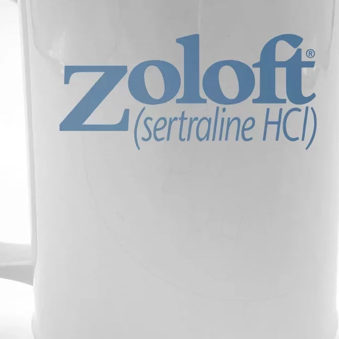 Limited Zoloft Sertraline Hcl Front & Back Beer Stein