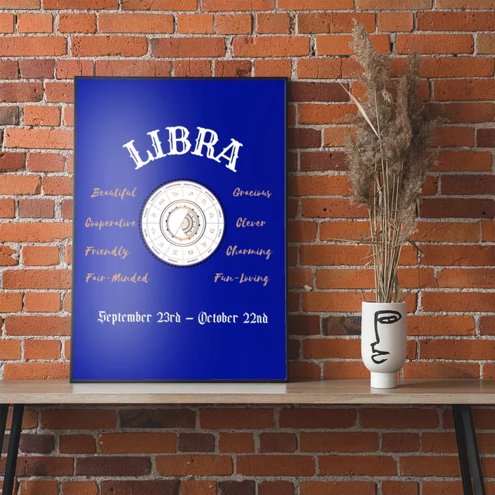 Libra Zodiac Signs September October Gift Great Gift Poster