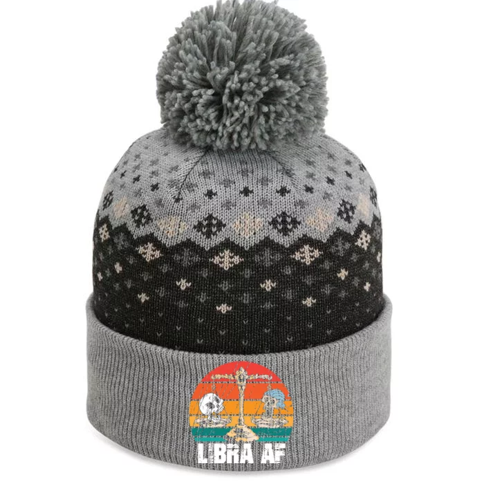 Libra Zodiac Sign Horoscope Astrology Gift The Baniff Cuffed Pom Beanie