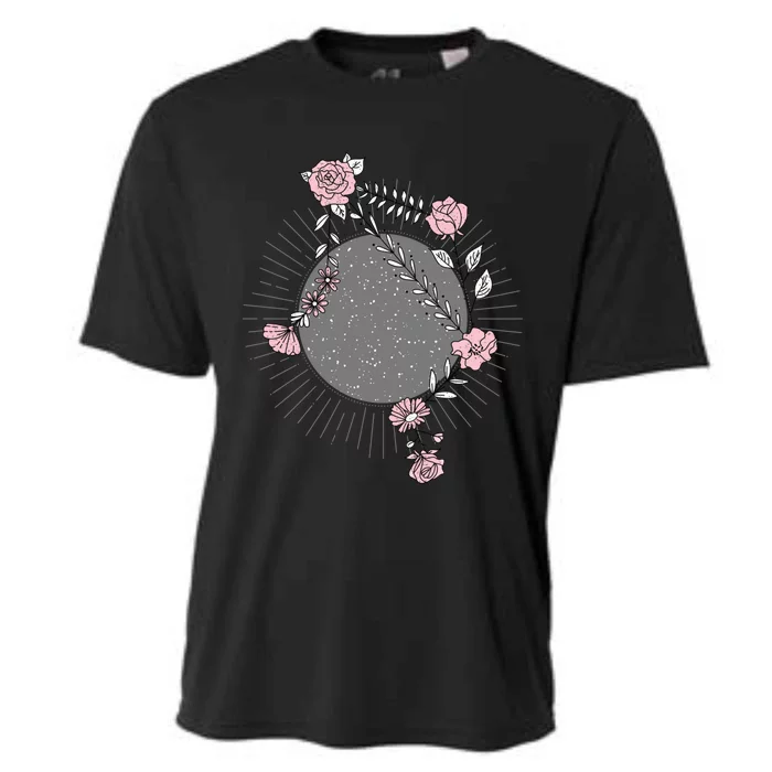 Libra Zodiac Sign Planet Venus Floral Stars Cool Gift Cooling Performance Crew T-Shirt