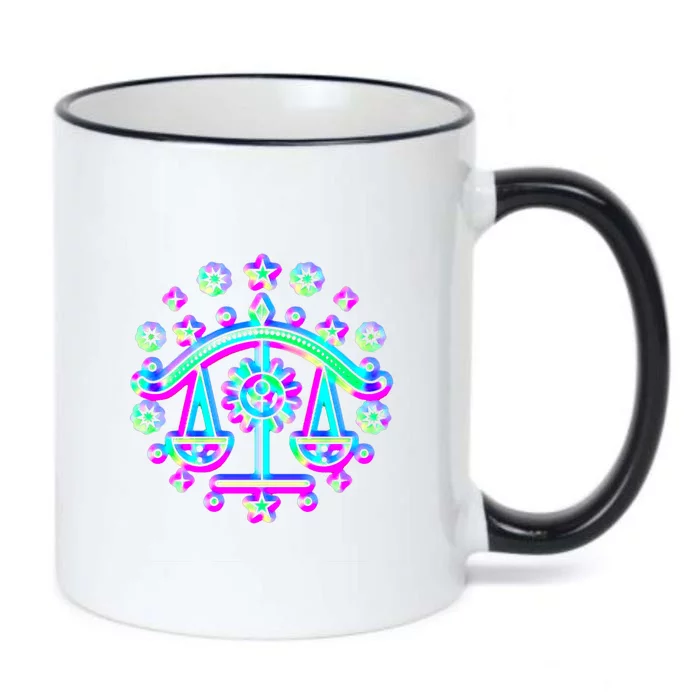 Libra Zodiac Sign Funny Gift Black Color Changing Mug