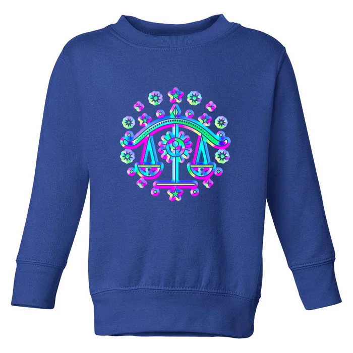 Libra Zodiac Sign Funny Gift Toddler Sweatshirt