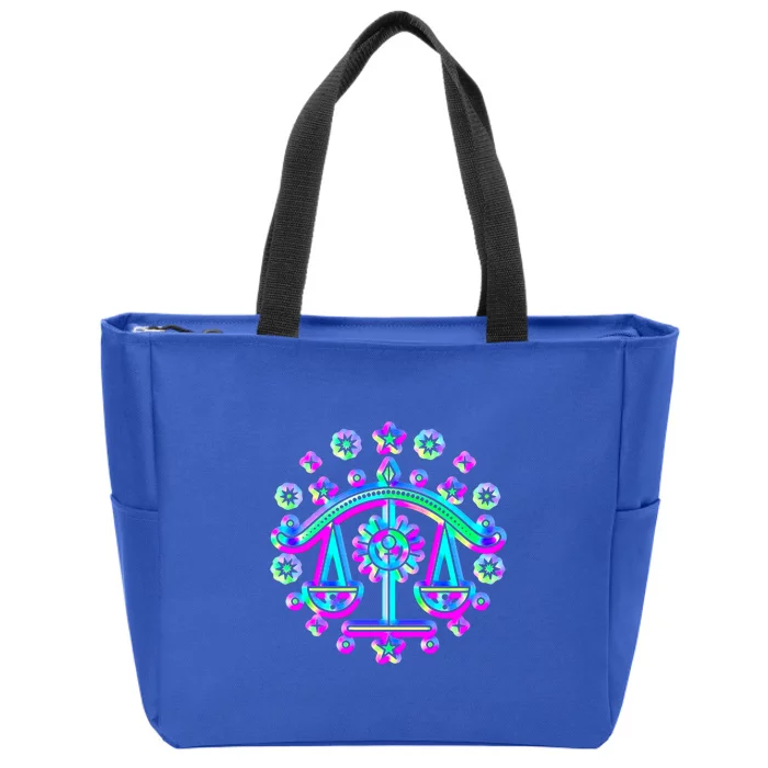 Libra Zodiac Sign Funny Gift Zip Tote Bag