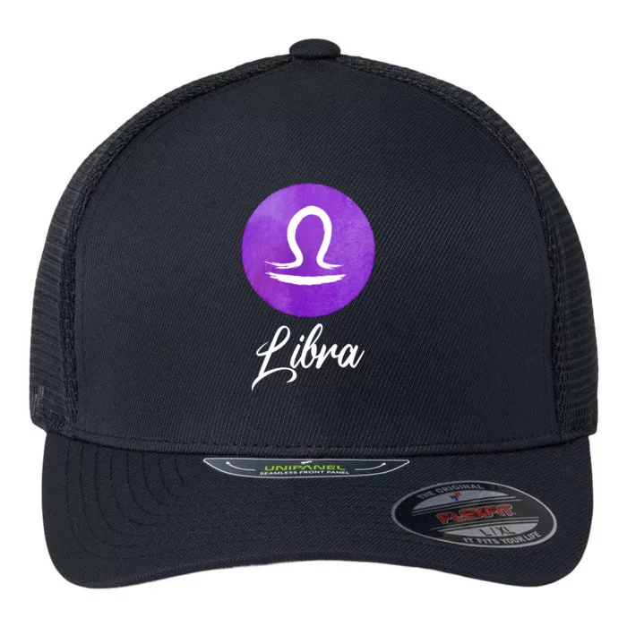 Libra Zodiac Sign Cool Gift Flexfit Unipanel Trucker Cap