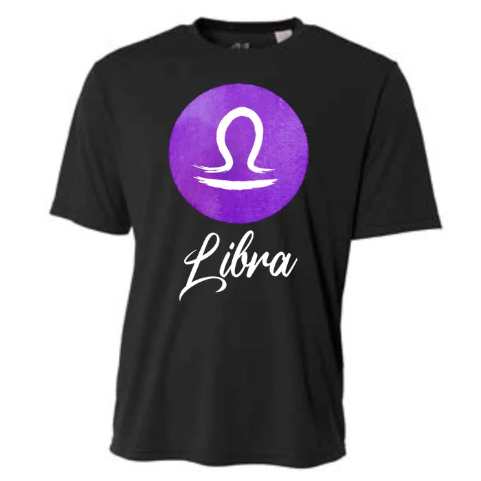 Libra Zodiac Sign Cool Gift Cooling Performance Crew T-Shirt