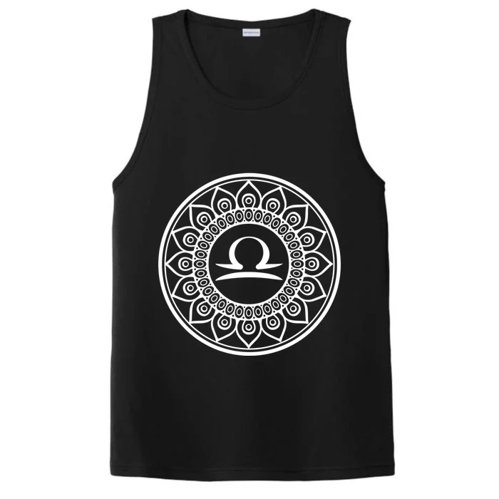 Libra Zodiac Symbol Birthday Astrology Horoscope Sign Gift Performance Tank