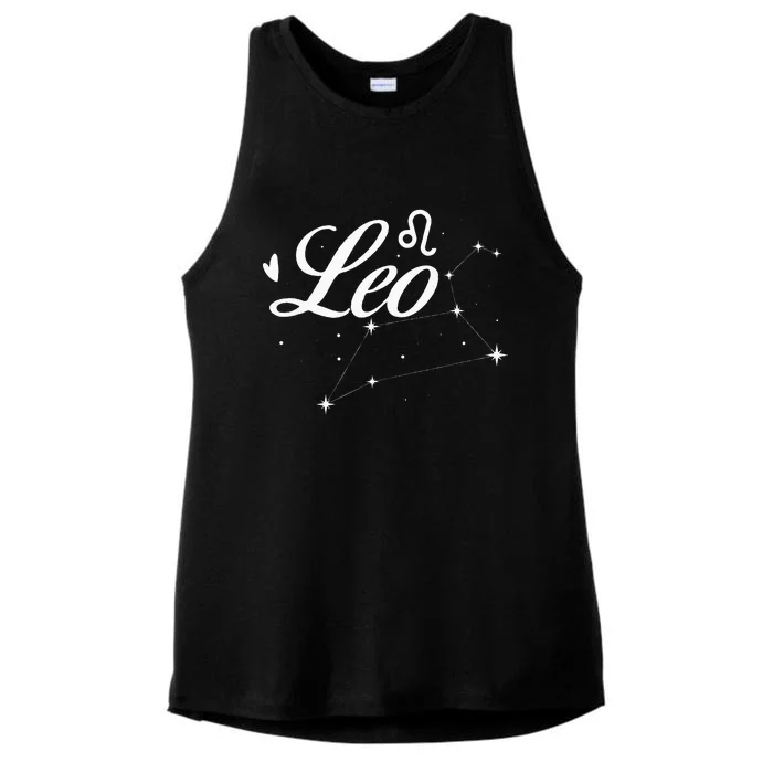 Leo Zodiac Sign Astrology Astrologer Horoscope Ladies Tri-Blend Wicking Tank