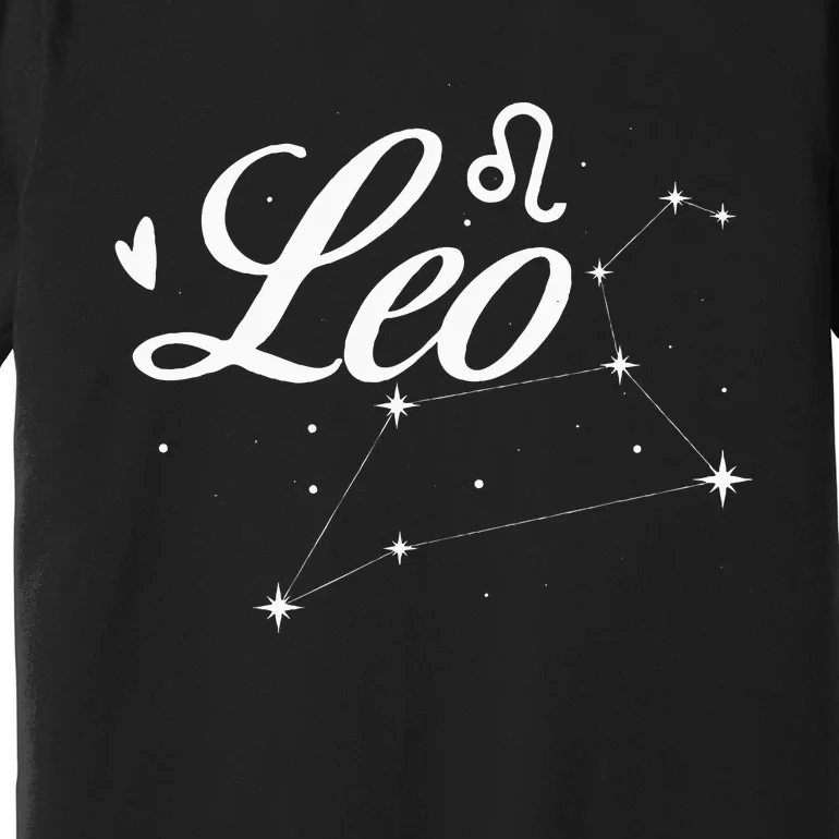 Leo Zodiac Sign Astrology Astrologer Horoscope Premium T-Shirt