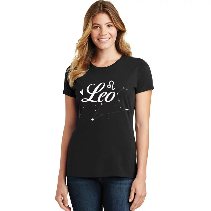 Leo Zodiac Sign Astrology Astrologer Horoscope Women's T-Shirt