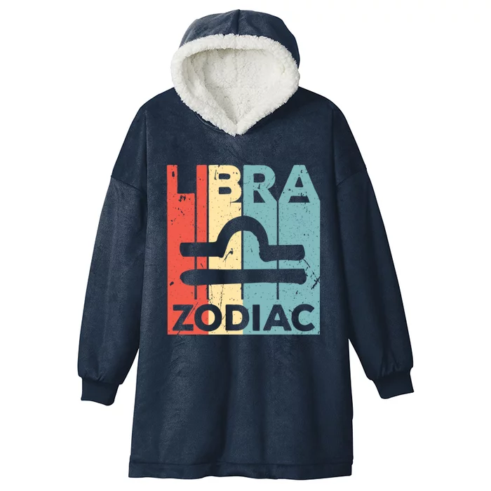 Libra Zodiac Symbol Unisex Gift Hooded Wearable Blanket