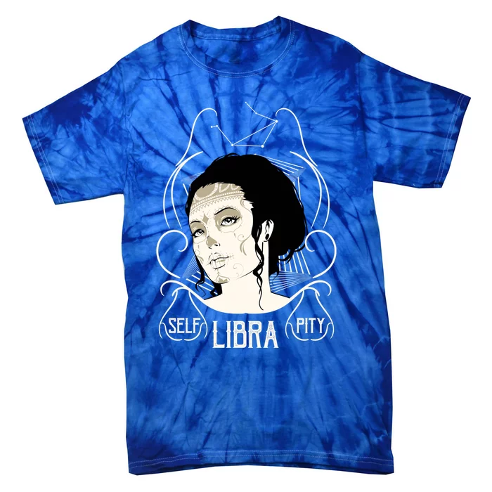 Libra Zodiac Symbol Libra Zodiac Sign Gift Astrology Cool Gift Tie-Dye T-Shirt