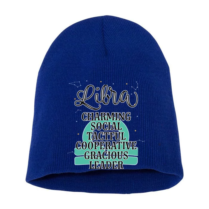 Libra Zodiac Sign January February Birthday Facts Features Gift Short Acrylic Beanie