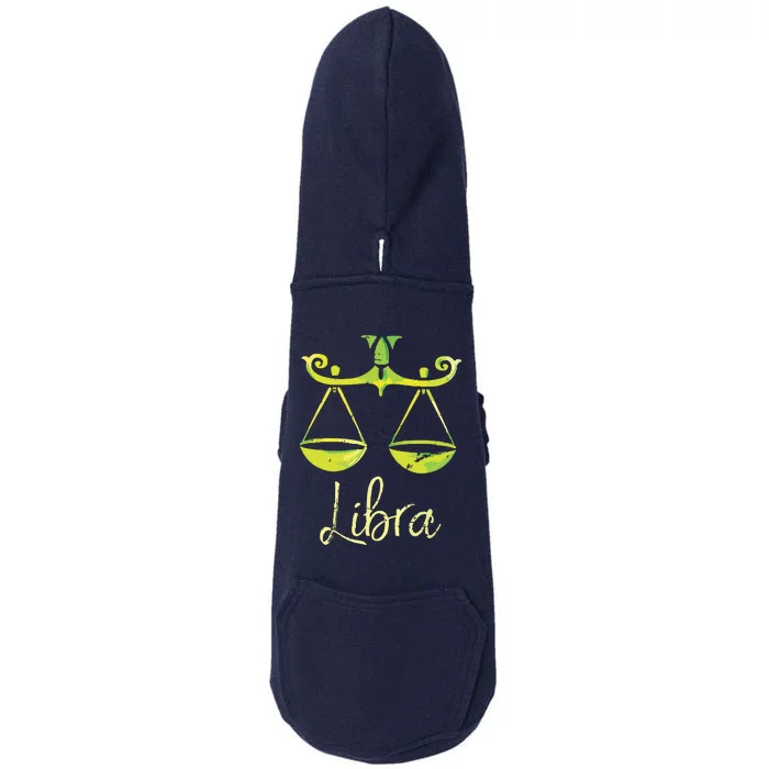 Libra Zodiac Sign Doggie 3-End Fleece Hoodie