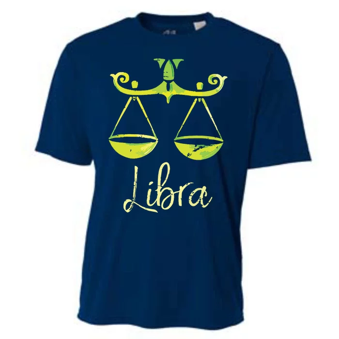 Libra Zodiac Sign Cooling Performance Crew T-Shirt