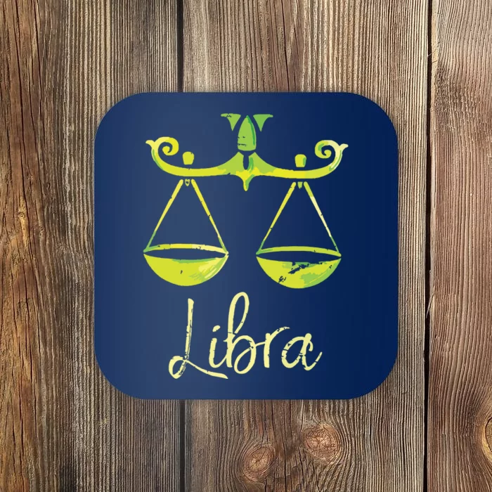 Libra Zodiac Sign Coaster