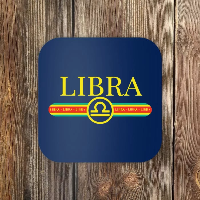 Libra Zodiac Sign Astrology Horoscope Fashion Coaster