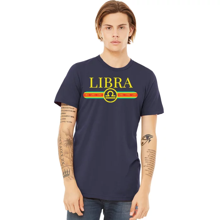 Libra Zodiac Sign Astrology Horoscope Fashion Premium T-Shirt