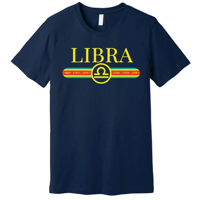 Libra Zodiac Sign Astrology Horoscope Fashion Premium T-Shirt