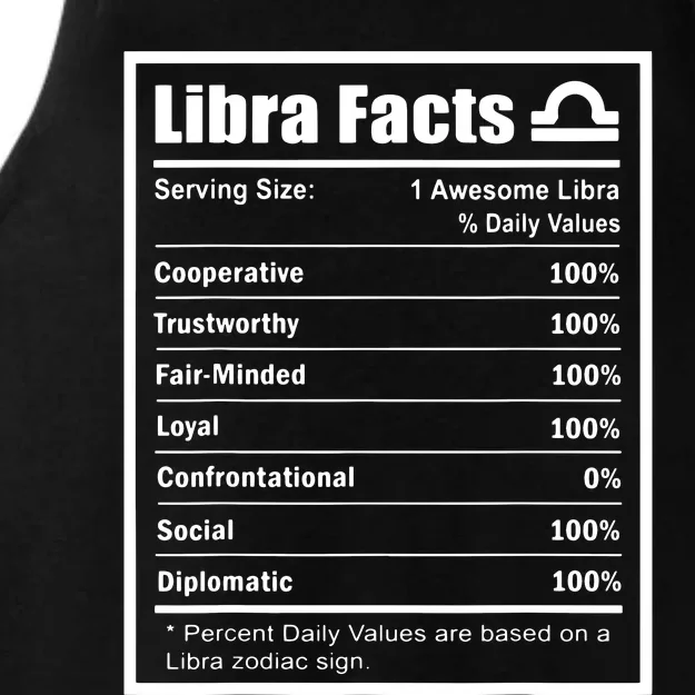 Libra Zodiac Sign Fun Facts Shirts Men Women Birthday Ladies Tri-Blend Wicking Tank