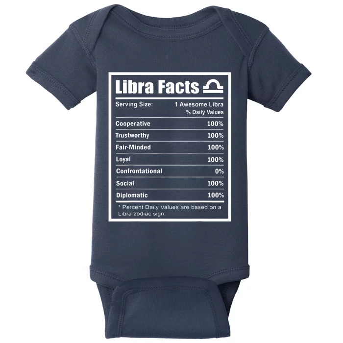 Libra Zodiac Sign Fun Facts Shirts Men Women Birthday Baby Bodysuit