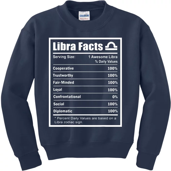 Libra Zodiac Sign Fun Facts Shirts Men Women Birthday Kids Sweatshirt