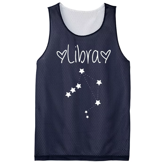 Libra Zodiac Sign Horoscope Stars September October Birthday Mesh Reversible Basketball Jersey Tank