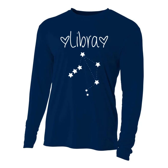 Libra Zodiac Sign Horoscope Stars September October Birthday Cooling Performance Long Sleeve Crew