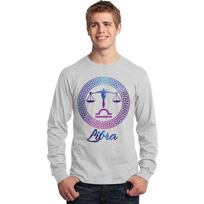 Libra Zodiac Sign Tall Long Sleeve T-Shirt