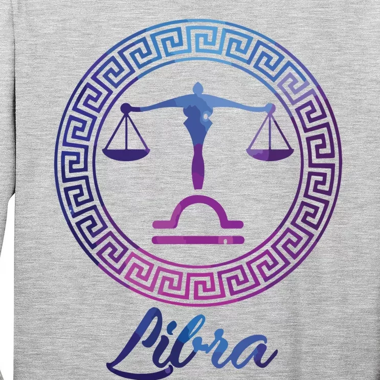 Libra Zodiac Sign Tall Long Sleeve T-Shirt