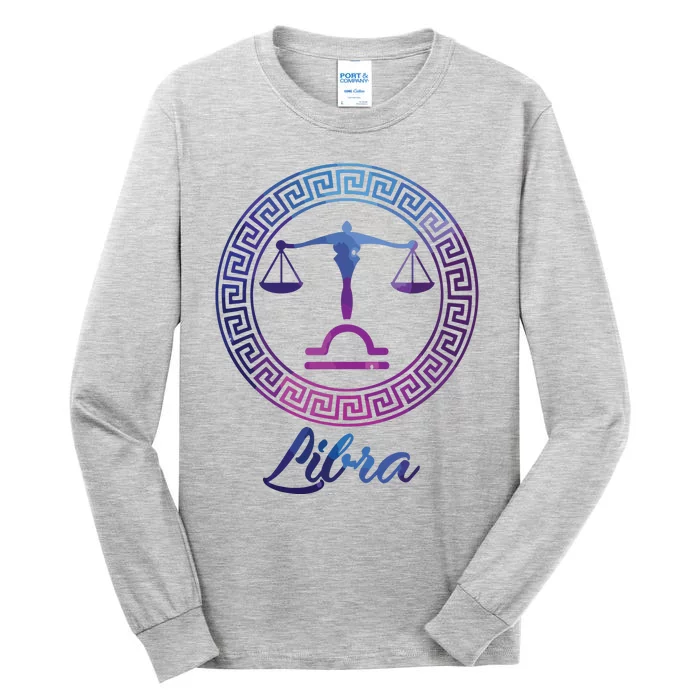 Libra Zodiac Sign Tall Long Sleeve T-Shirt