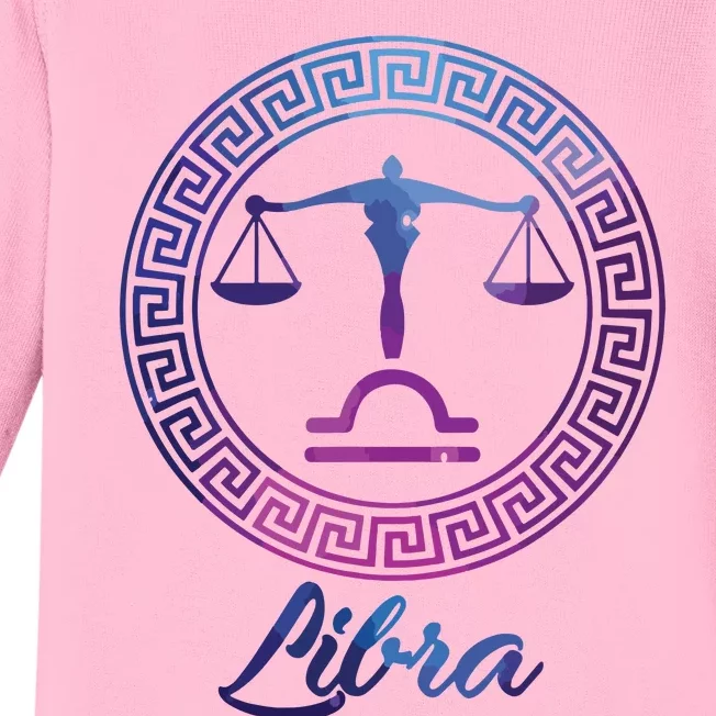 Libra Zodiac Sign Baby Long Sleeve Bodysuit