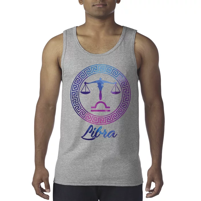 Libra Zodiac Sign Tank Top