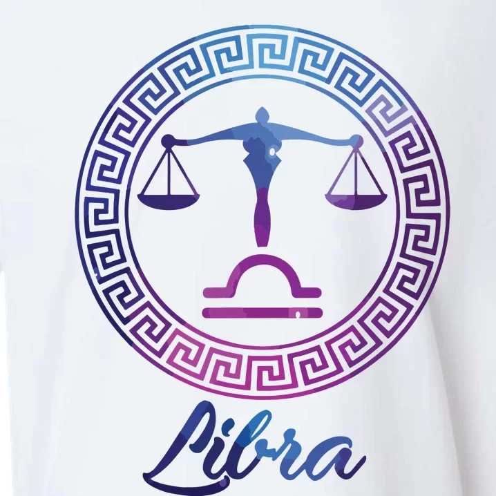 Libra Zodiac Sign Sueded Cloud Jersey T-Shirt