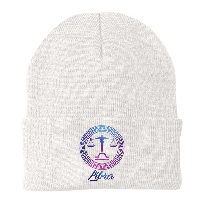 Libra Zodiac Sign Knit Cap Winter Beanie