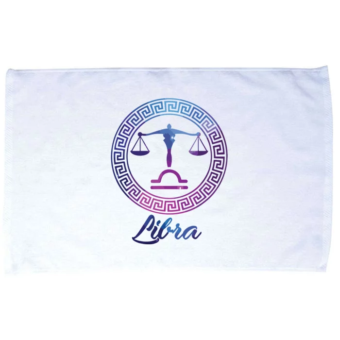 Libra Zodiac Sign Microfiber Hand Towel