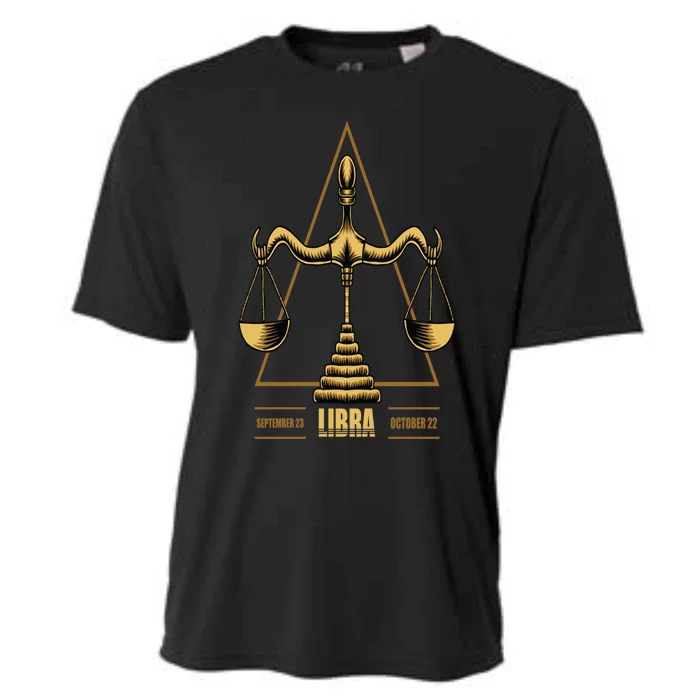 Libra Zodiac Sign Gift Cooling Performance Crew T-Shirt