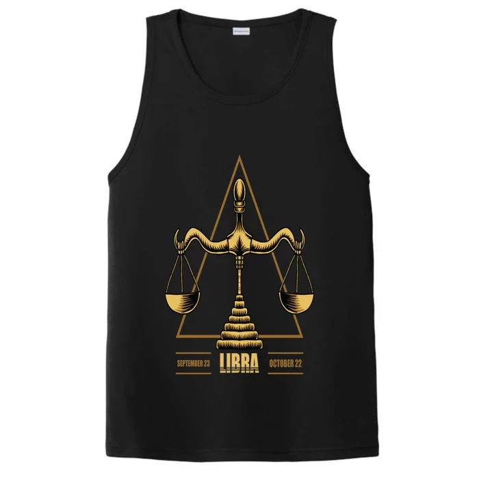 Libra Zodiac Sign Gift Performance Tank