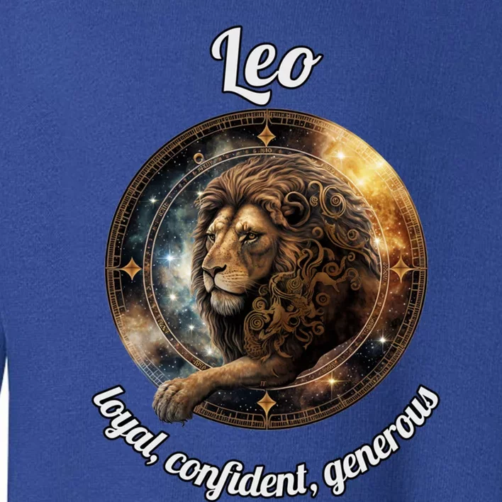 Leo Zodiac Sign Astronomy Cute Gift Toddler Sweatshirt