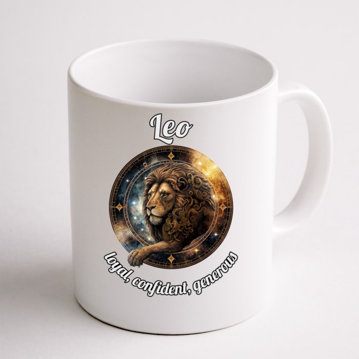 Leo Zodiac Sign Astronomy Cute Gift Front & Back Coffee Mug