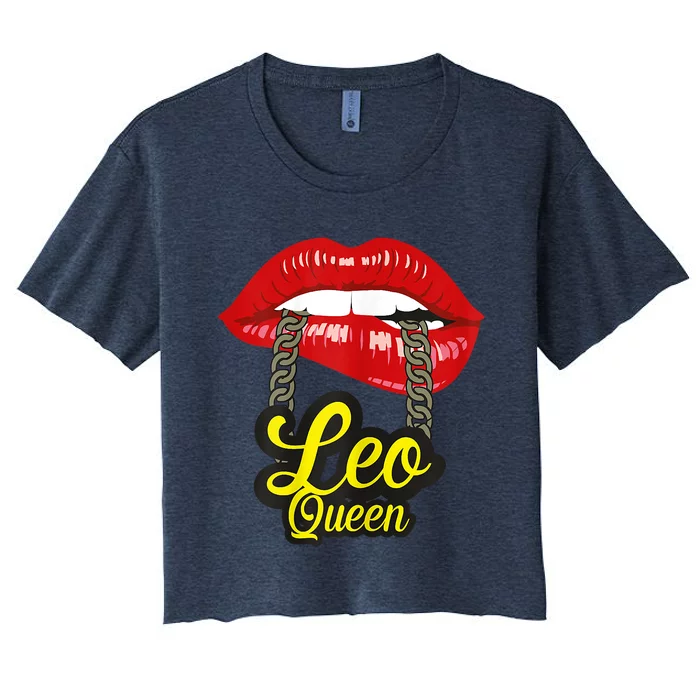 Leo Zodiac Sign Horoscope Astrology July August Birthday Women's Crop Top Tee