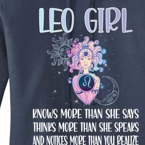 Leo Zodiac Sign Leo Horoscope Astrology July August Gift Women's Pullover Hoodie