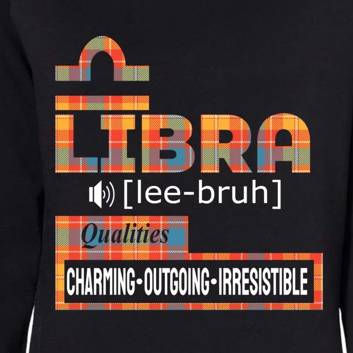 Libra Zodiac Traits Qualities Gift Womens California Wash Sweatshirt