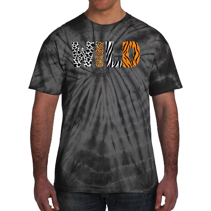 Leopard Zebra Tiger Wild Animal Pattern Cow Tie-Dye T-Shirt