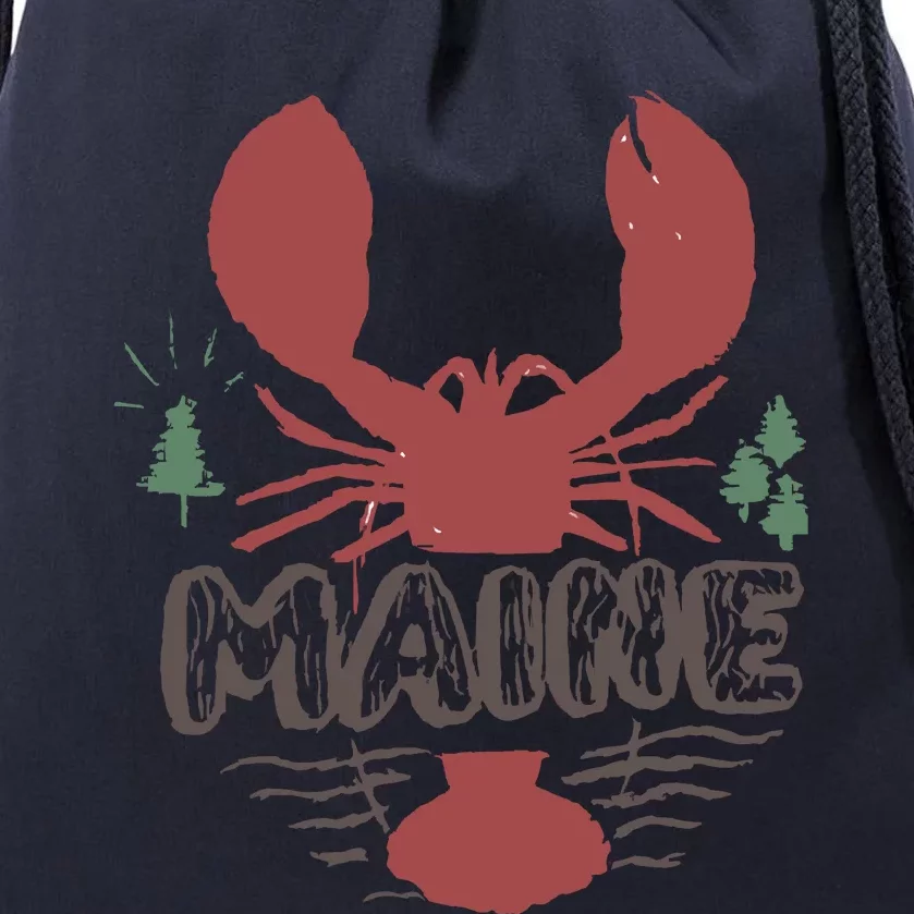 Maine 02 Drawstring Bag