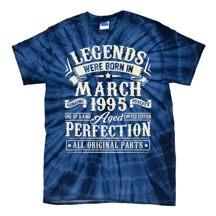 March 1995 28th Birthday Gift 28 Year Old Women Tie-Dye T-Shirt