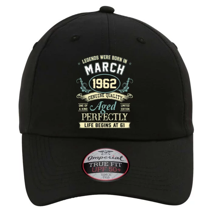 March 1962 61st Birthday Gift 61 Year Old Women The Original Performance Cap